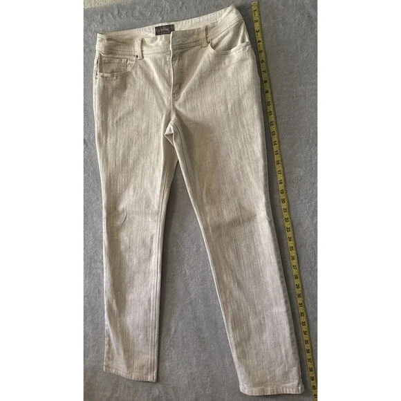 Chico’s Women’s Pants So slimming Strech Cream Casual Pant Size 0.5 - Picture 13 of 16